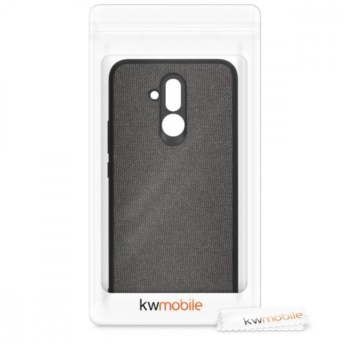 Кейс за Huawei Mate 20 Lite, Текстилен, Черен, 48006.02