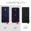 Капак за Nokia 1 Plus, текстилен, сив, 48021.01