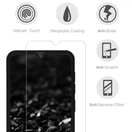 Кейс за Samsung Galaxy A50, поликарбонат, черен, 48065.68