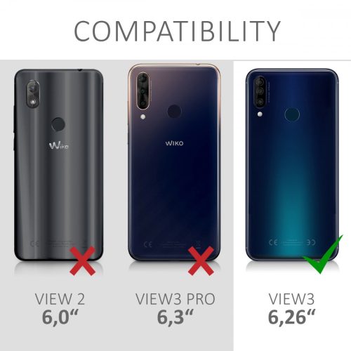 Капак за Wiko View 3, Силиконов, Прозрачен, 48076.03