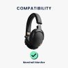 Комплект от 2 възглавнички за слушалки Marshall Monitor, Kwmobile, черни, еко кожа, 48134.01