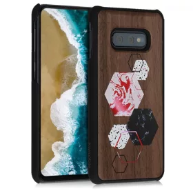   Кейс за Samsung Galaxy S10e, дърво, кафяв, 47941.02