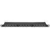 Patch Panel Cat6 с 24 RJ45 порта и монтаж в шкаф, Kwmobile, черен, метален, 48307.01.01