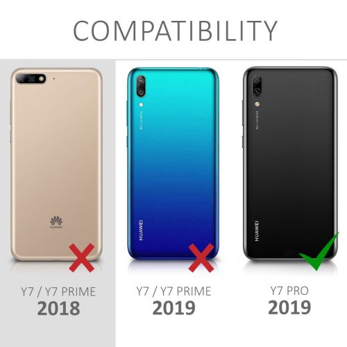 Капак за Huawei Y7 Pro (2019), текстил, сив, 48369.01