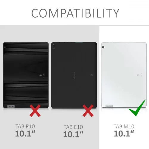 Комплект от 2 матови защитни фолиа за таблет Lenovo Tab M10, Kwmobile, Прозрачно, Пластмаса, 48375.2