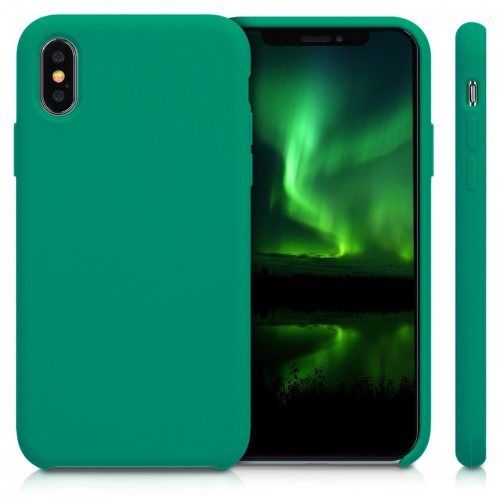 Калъф за Apple iPhone X / iPhone XS, Силиконов, Зелен, 42495.142