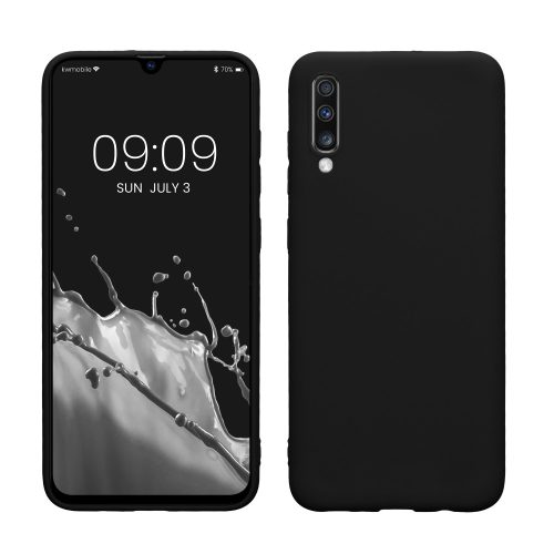 Кейс за Samsung Galaxy A70, Силиконов, Черен, 48427.47