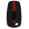 Капак за автомобилен ключ за Ford - 2 бутона - Keyless Go, силикон, червен, 48502.01