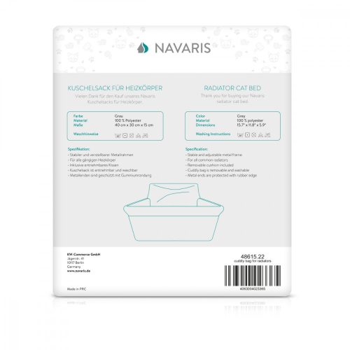 Допълнителна кошница за котки с метална рамка, 40 x 30 x 15 см, 48615.22