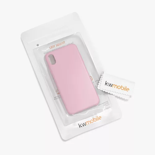 Калъф за Apple iPhone XR, силикон, розово злато, 45910.156