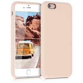  Калъф за Apple iPhone 6 / iPhone 6s, Силиконов, Крем, 40223.154