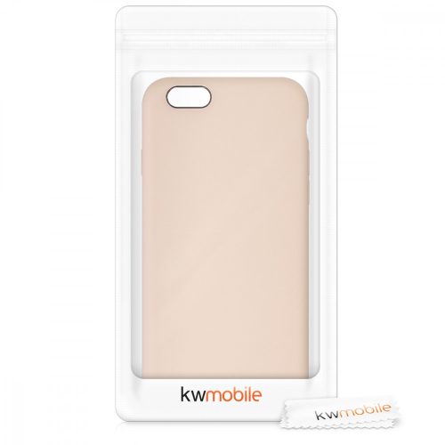 Калъф за Apple iPhone 6 / iPhone 6s, Силиконов, Крем, 40223.154