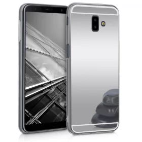   Кейс за Samsung Galaxy J6 Plus, Силиконов, Сребрист, 48754.42