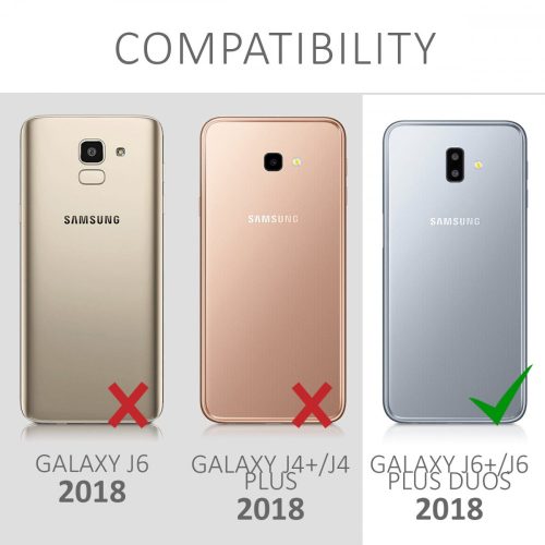 Кейс за Samsung Galaxy J6 Plus, Силиконов, Сребрист, 48754.42