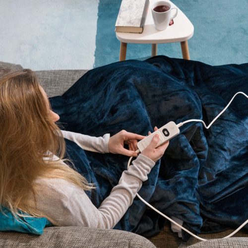 Нагреваемо електрическо одеяло Navaris 180 x 130 см, 45274.08.01