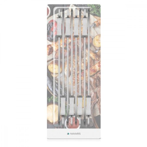 Комплект от 8 стоманени шишчета за барбекю, 41см, 49077.01