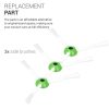 Комплект 3 странични четки за прахосмукачка iRobot Roomba E5/Roomba i7/Roomba i7+, Kwmobile, Бяла/Зелена, Пластмаса, 49155.01