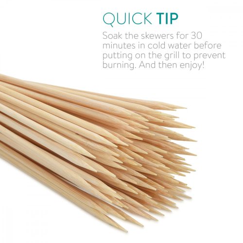 Комплект от 100 бамбукови шишчета Navaris, 300 x 3 mm, 49149.02