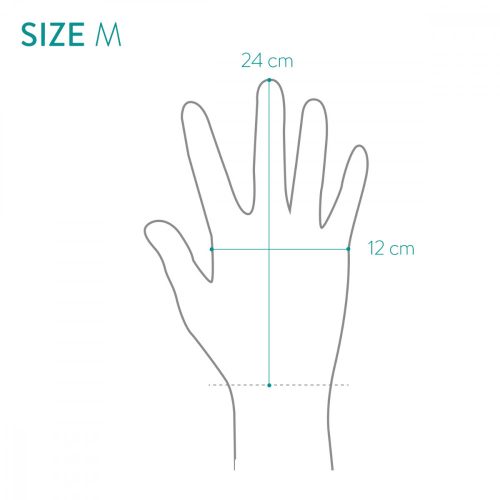 Градински ръкавици Navaris от естествена кожа, размер M, 3D плат, 49175.2