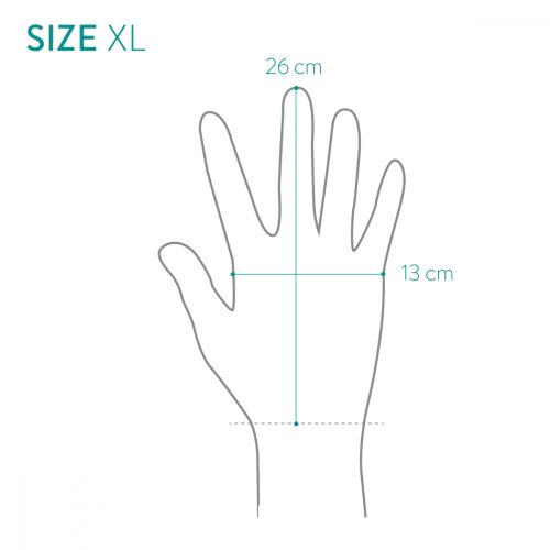 Градински ръкавици Navaris от естествена кожа, XL размер, 3D плат, 49175.4