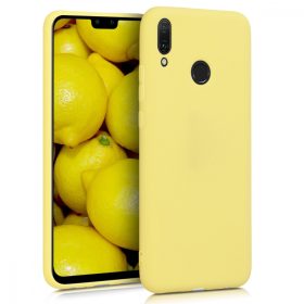   Кейс за Huawei Y9 (2019), Силиконов, Жълт, 46533.49