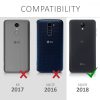 Калъф за LG K8 (2018) / K9, текстилен, черен, 44550.73