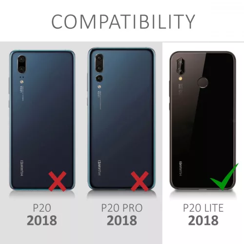 Кейс за Huawei P20 Lite, Силиконов, Черен, 46534.12