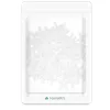 Set 100 distantiere pentru gresie/faianta Navaris, 3 mm, de unica folosinta, alb, plastic
