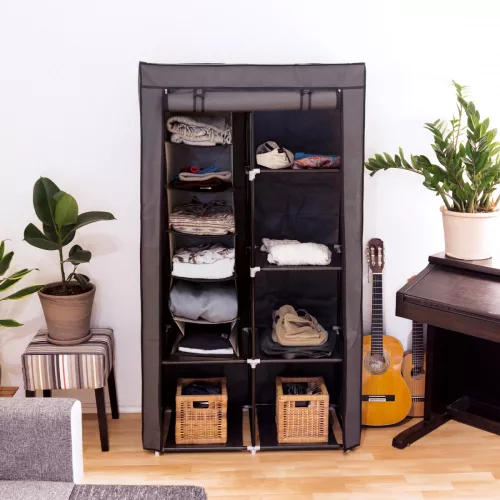 Комплект от 2 висящи органайзера за дрехи, 6 рафта, 30 x 30 x 126 см, 46267.05.2