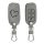 Капак за автомобилен ключ за VW / Skoda / Seat - 3 бутона, набук, сив, 48571.06