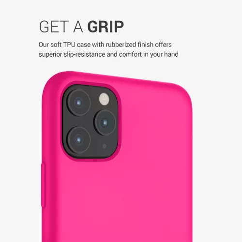 Калъф за Apple iPhone 11 Pro Max, Силиконов, Розов, 49725.08