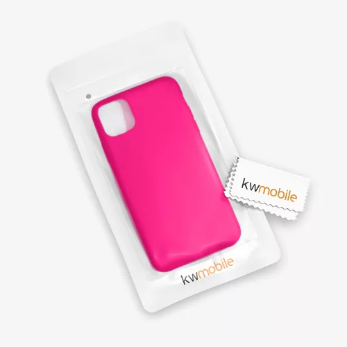 Калъф за Apple iPhone 11 Pro Max, Силиконов, Розов, 49725.08
