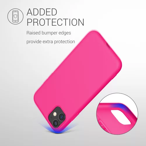 Калъф за Apple iPhone 11, Силиконов, Розов, 49783.77