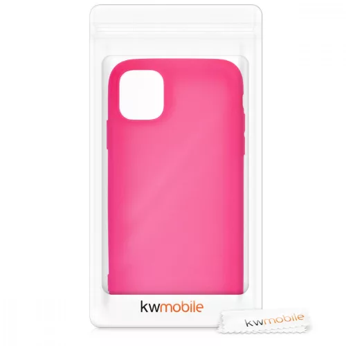 Калъф за Apple iPhone 11, Силиконов, Розов, 49783.77