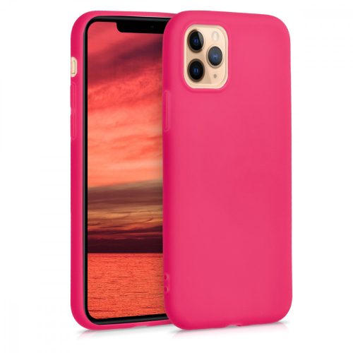 Калъф за iPhone 11 Pro Max, Силиконов, Розов, 49782.77