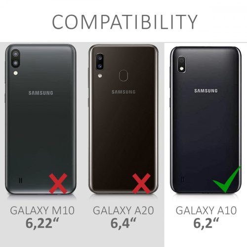 Кейс за Samsung Galaxy A10 Екологична кожа Черен 49823.01