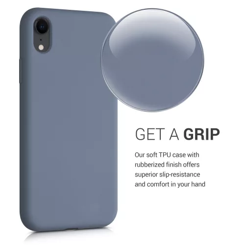 Калъф за Apple iPhone XR, Силиконов, Син, 49983.12