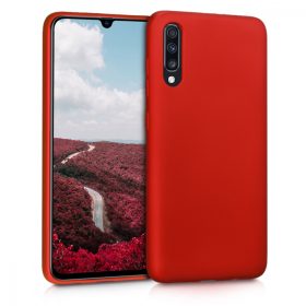  Кейс за Samsung Galaxy A70, Силиконов, Червен, 48430.36