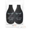 Комплект от 2 термо капака за бутилки 330-500 ml, Kwmobile, Черен, Неопрен, 50015.01