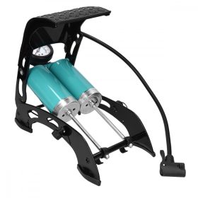   Крачна помпа с двоен цилиндър и манометър Navaris, 101 PSI, 3 адаптера, 50238.01