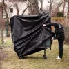 Husa masa tenis Navaris, impermeabila, 165x70x185 cm, snur reglabil, 420D Oxford, negru, poliester