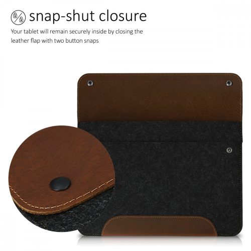 Калъф за Apple iPad Pro 12.9" 2015 / Apple iPad Pro 12.9" 2017, текстилен, сив, 50428.01