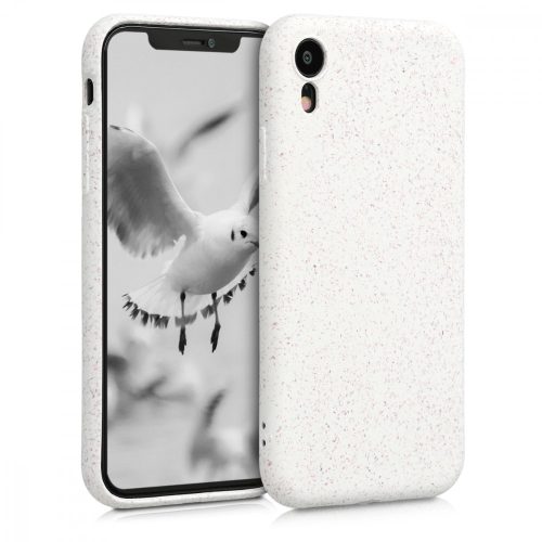 Калъф за Apple iPhone XR, растителни влакна, бял, 49105.02