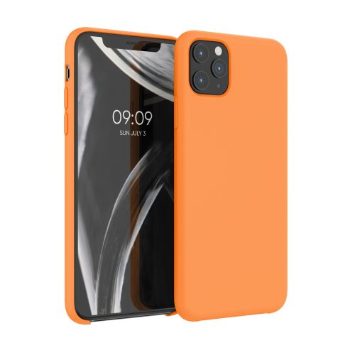 Калъф за Apple iPhone 11 Pro Max, Силиконов, Оранжев, 49725.150