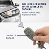 Калъф за автомобилен ключ за Ford - 3 бутона - Keyless Go, kwmobile, набук кожа, сив, 49597.03