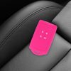 Капак за автомобилен ключ за Renault / Dacia - 4 бутона - Keyless Go, kwmobile, силикон, розов, 48035.08
