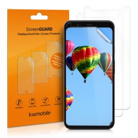   Комплект от 3 защитни фолиа за Google Pixel 4 XL, Kwmobile, Front, Transparent, 50885.1