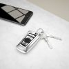 Капак за автомобилен ключ за BMW - 3 бутона - Keyless Go, силикон, сребро, 50978.94