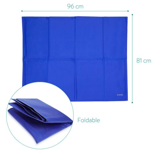 Covoras de racire pentru animale Navaris, 81 x 96 cm, albastru, 51183.01