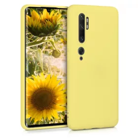   Калъф за Xiaomi Mi Note 10 / Mi Note 10 Pro, Силиконов, Жълт, 50948.49